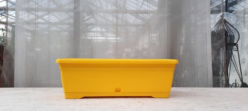 Balkonkasten, gelb, 48 cm